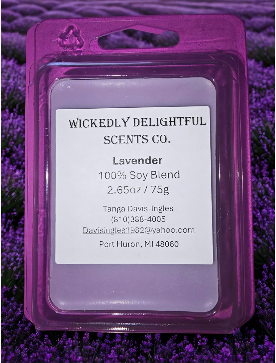 Lavender soy wax melt by Wickedly Delightful Scents
