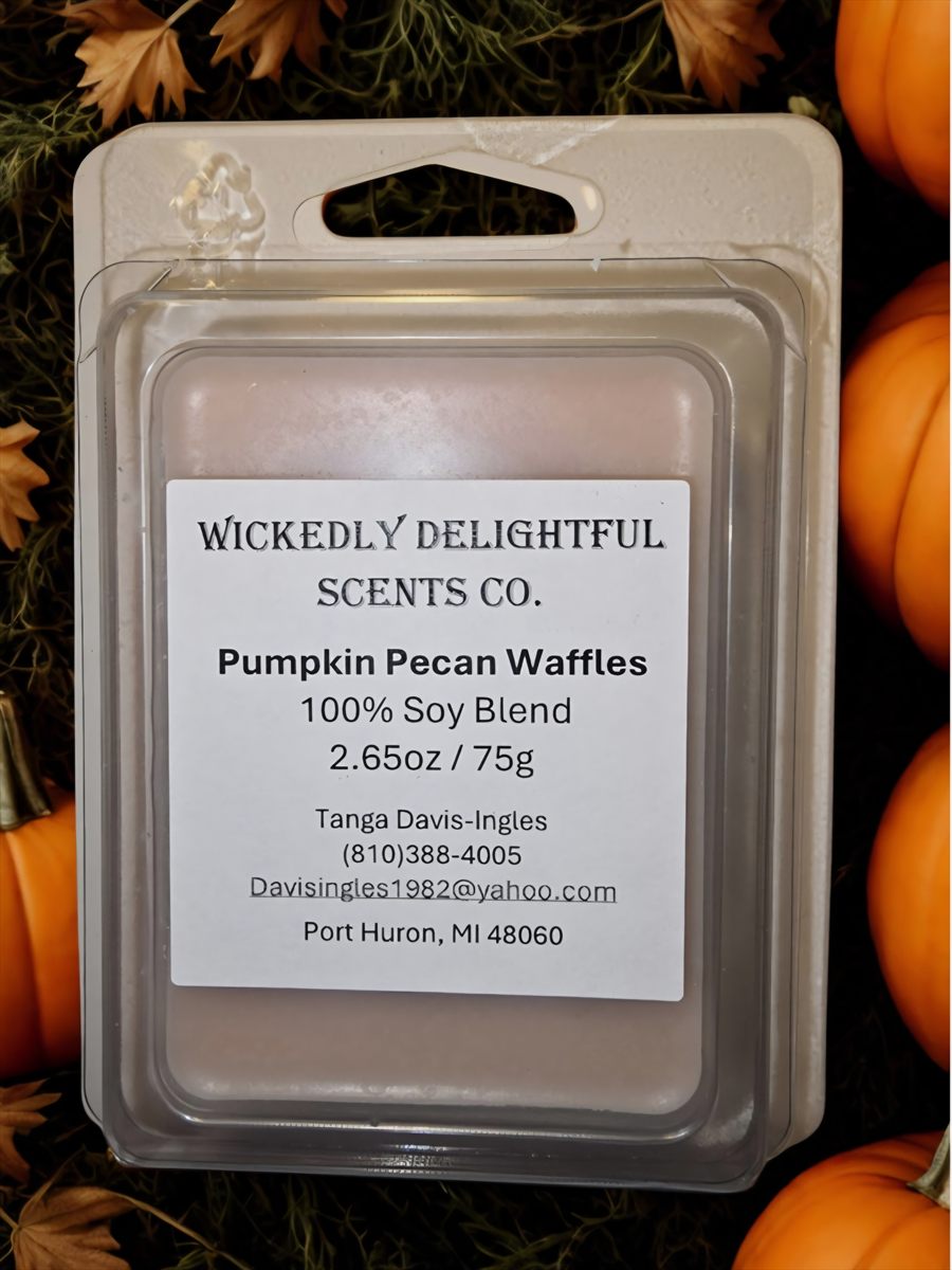Pumpkin Pecan Waffles soy wax melt by Wickedly Delightful Scents