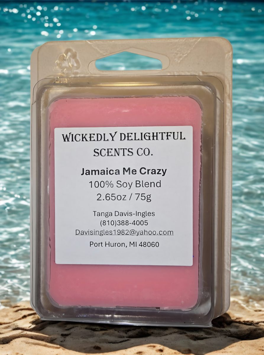 Jamaica Me Crazy soy wax melt by Wickedly Delightful Scents