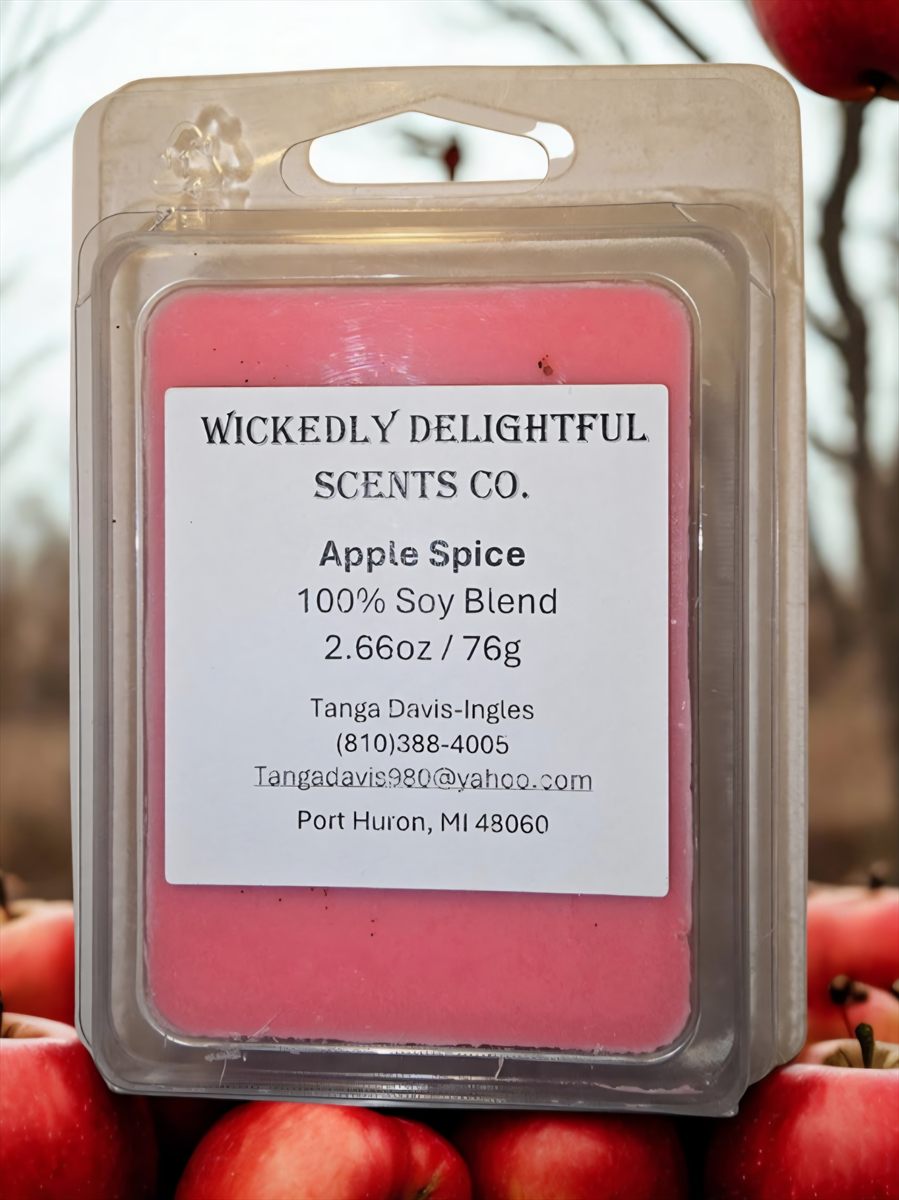 Apple Spice soy wax melt by Wickedly Delightful Scents