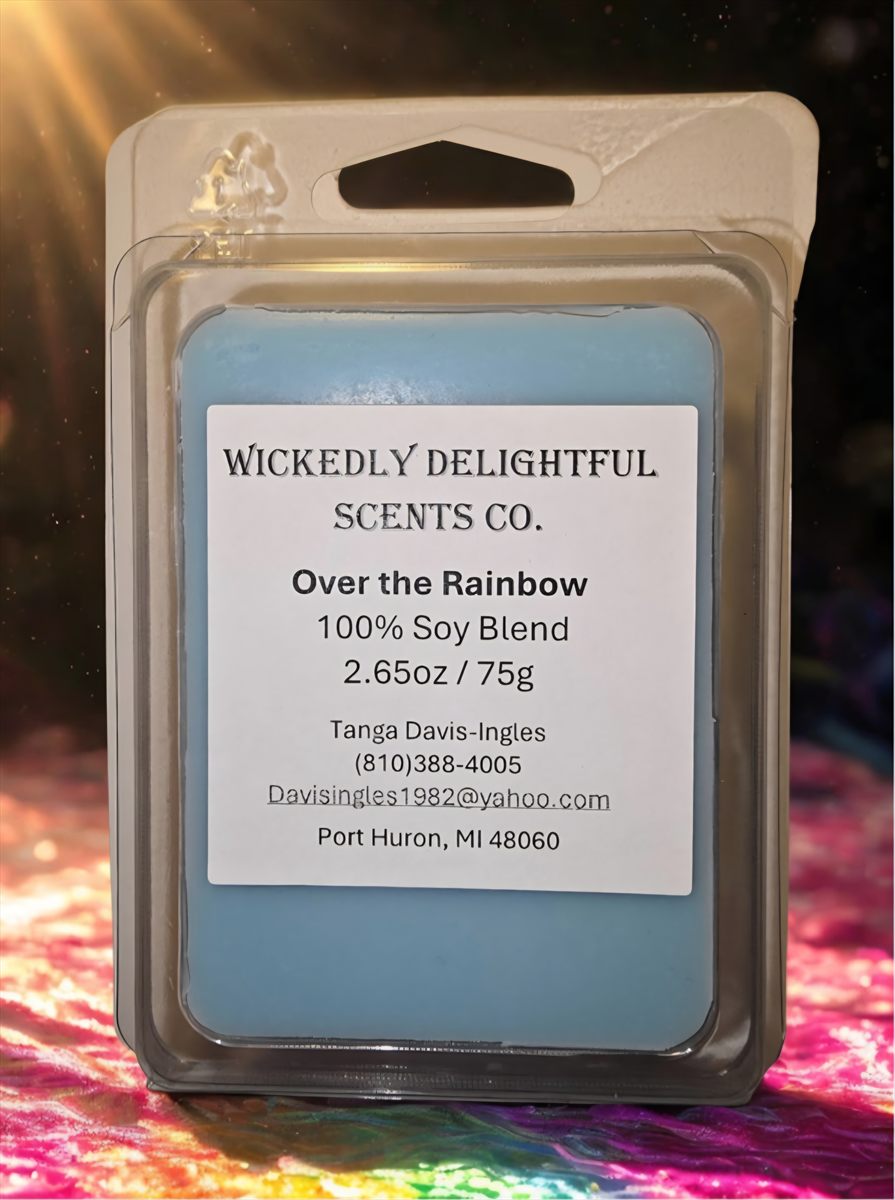 Over the Rainbow soy wax melt by Wickedly Delightful Scents