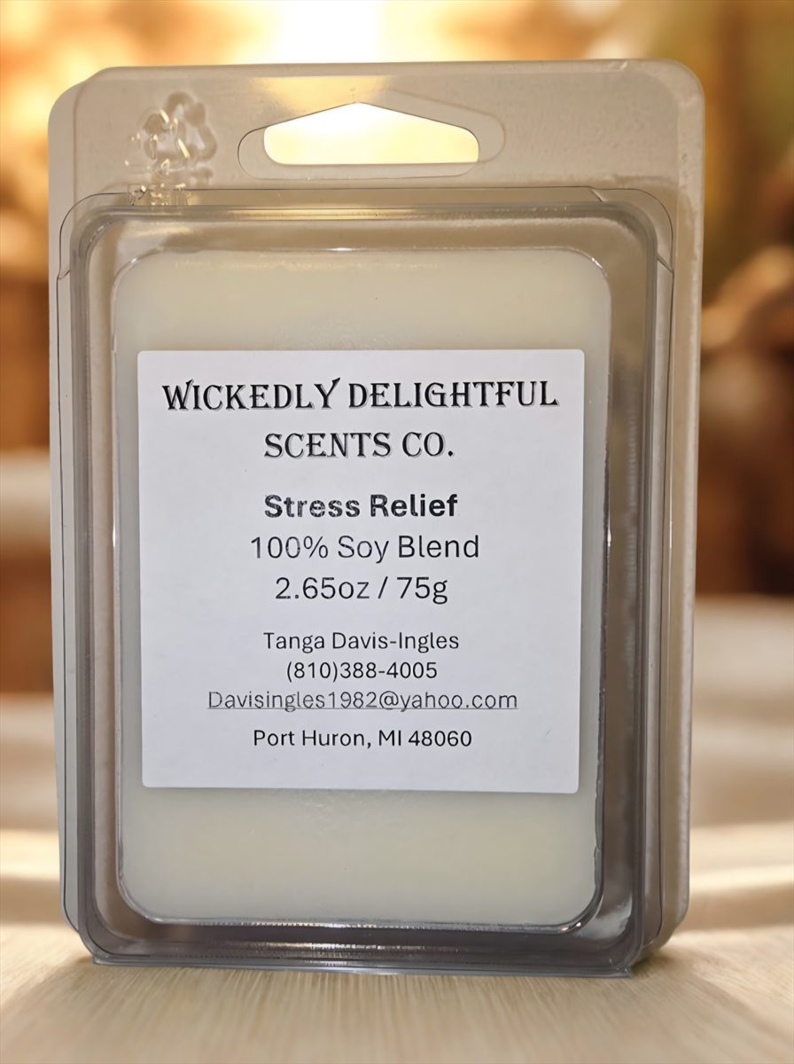 Stress Relief soy wax melt by Wickedly Delightful Scents